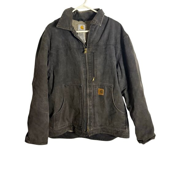 Carhartt C61 FRB LARGE Sandstone Ridge Coat Men's Sherpa Lined Work Jacket